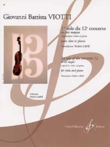 1er solo du concerto n° 12 en Mi b majeur Visual